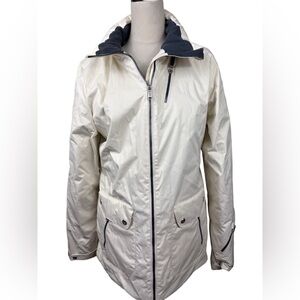 Spyder white ski jacket with faux fur trim Size 12